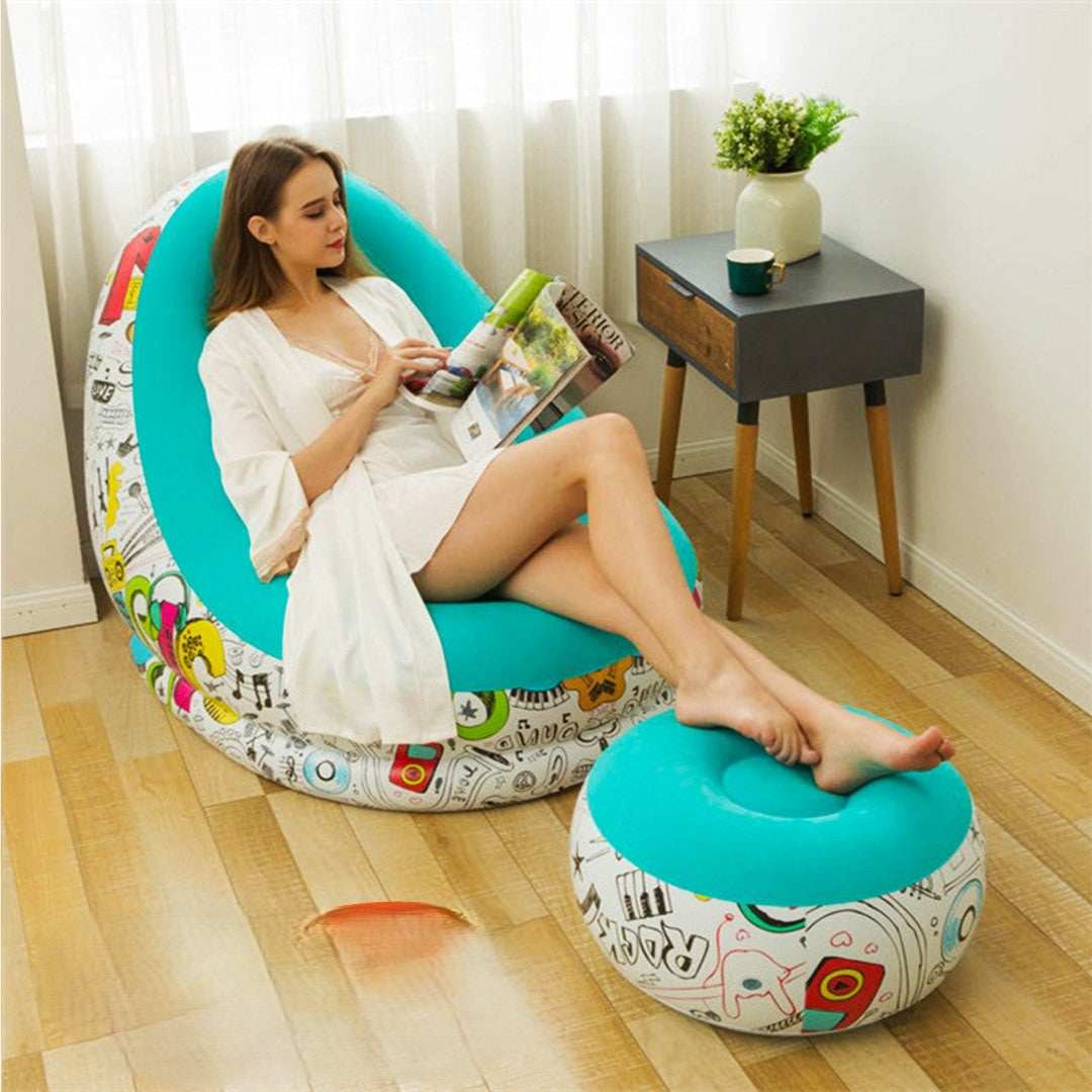 Sofa Inflable + Reposa Pies PREMIUM